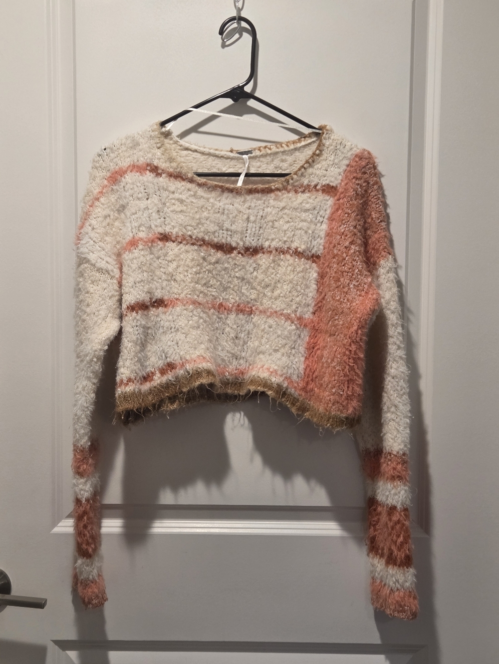 Free People Emerson Champagne Dream Combo Pullover Sweater